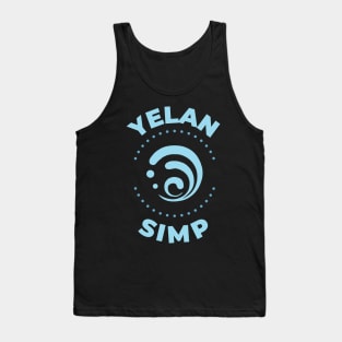 Genshin Impact Yelan simp typography by Morcaworks Tank Top